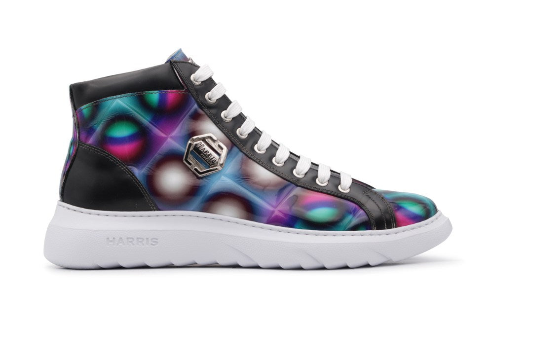 Polacchino with geometric print