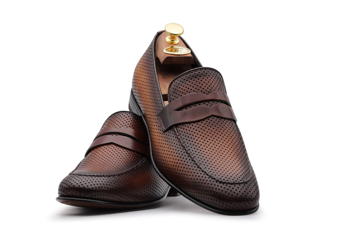 Mocassin en cuir