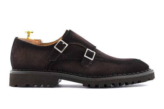 Double suede buckle Testa di Moro