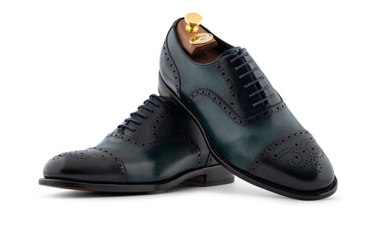 Cuir ombré français français avec des détails de brogue