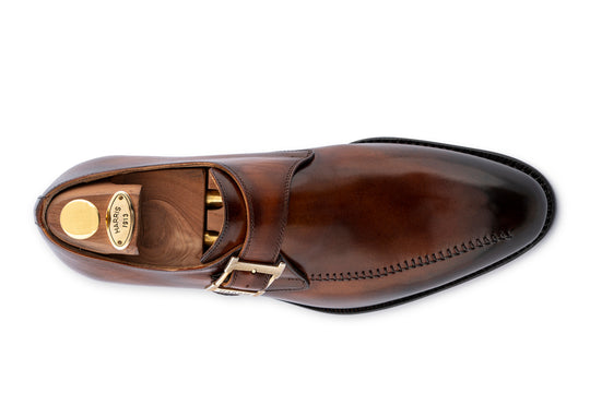 Monofbbbia in hand painted leather with hand stitching