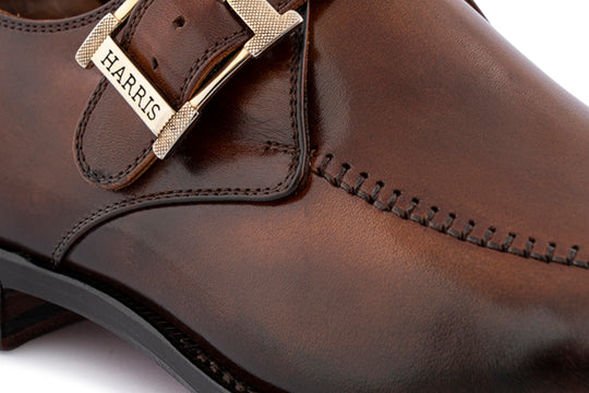 Monofbbbia in hand painted leather with hand stitching