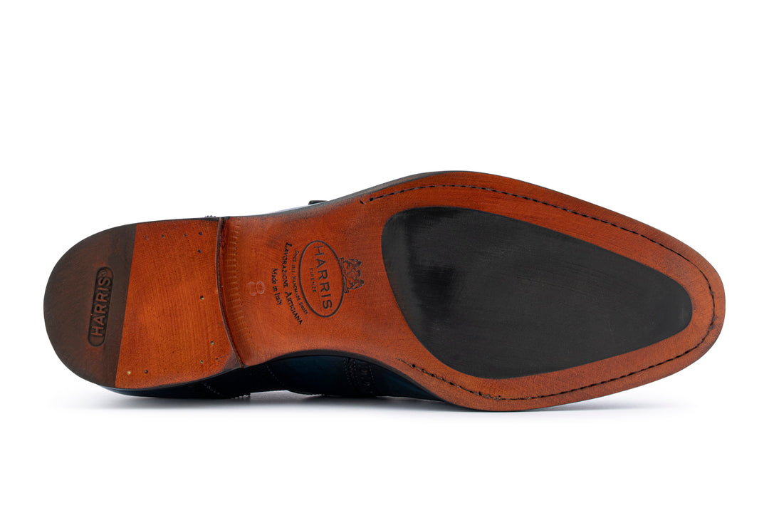 Mocassino con fibbia dipinto a mano