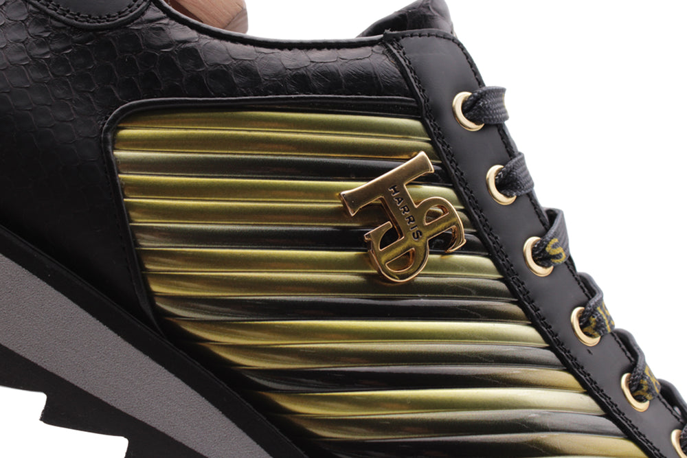 Precious and multicolor "limited edition" leather sneakers