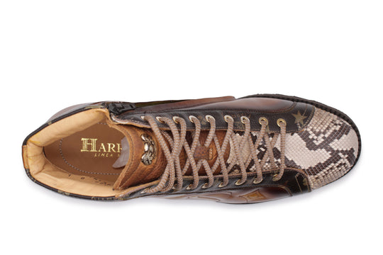 Polacchino in pelle dipinte a mano