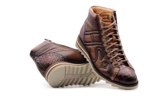 Polacchino in alce effect leather