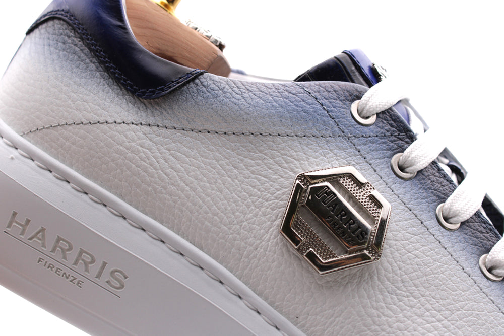 White sneaker in shaded leather