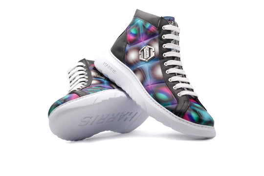 Polacchino with geometric print