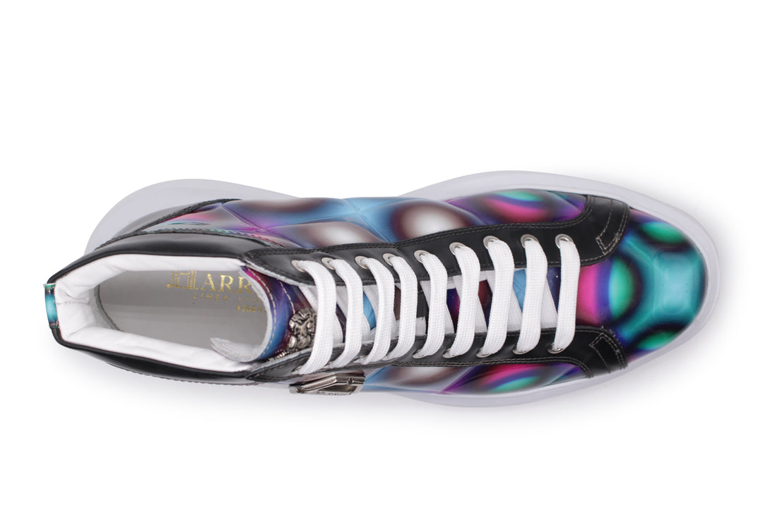 Polacchino with geometric print