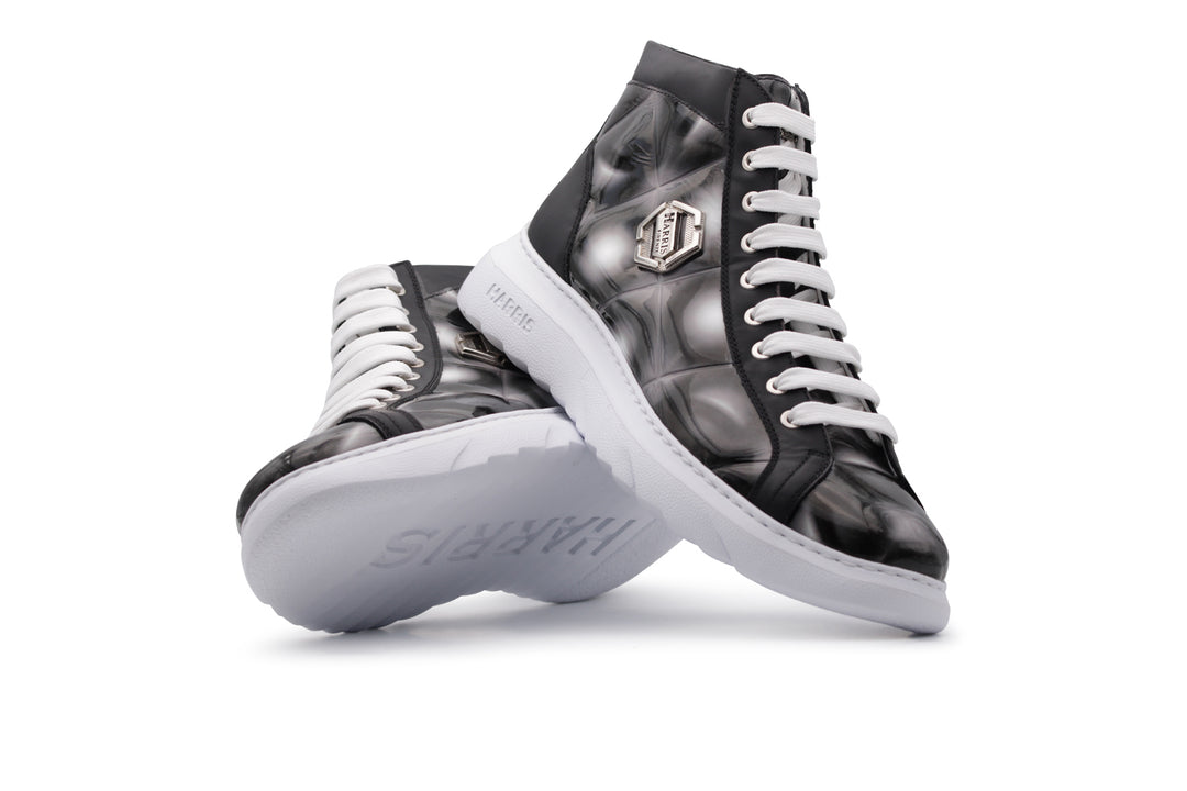 Polacchino with geometric print