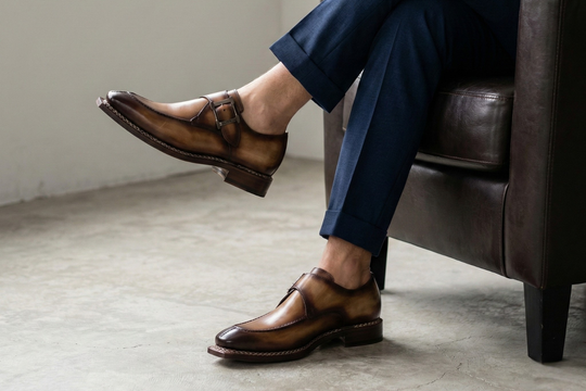 Handbemalte Einzelschnalle mit norwegischer Verarbeitung