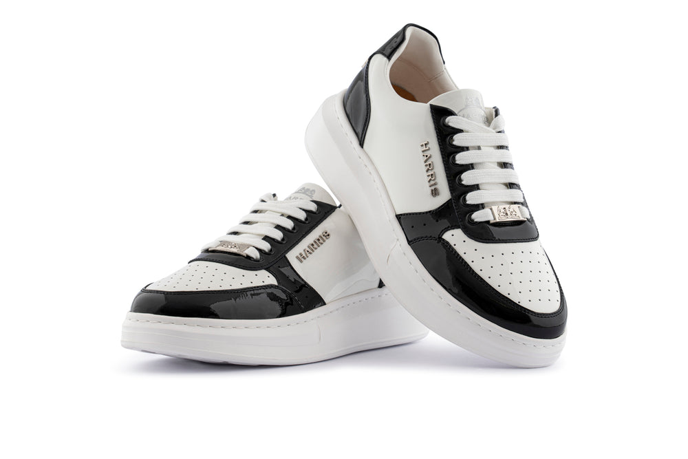 Patent leather sneakers