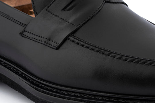 Mocasín de piel cepillada