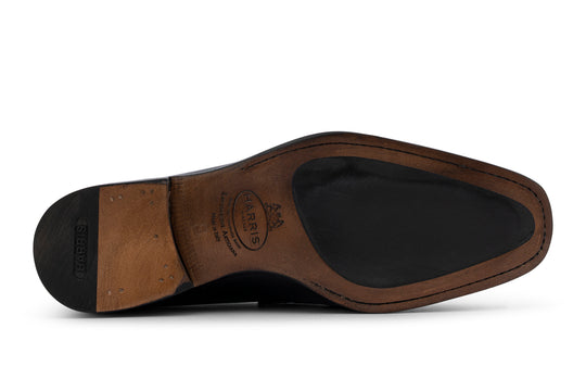 Mocasín de piel estampada