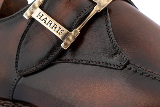 Hand-painted single buckle with Norwegian workmanship