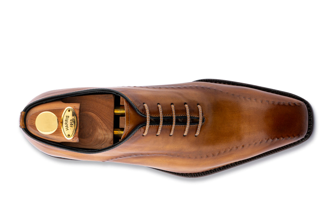 Hand-painted leather brogues