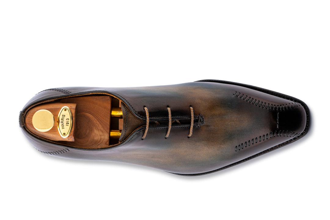 Handbemalte Brogues mit Handnaht