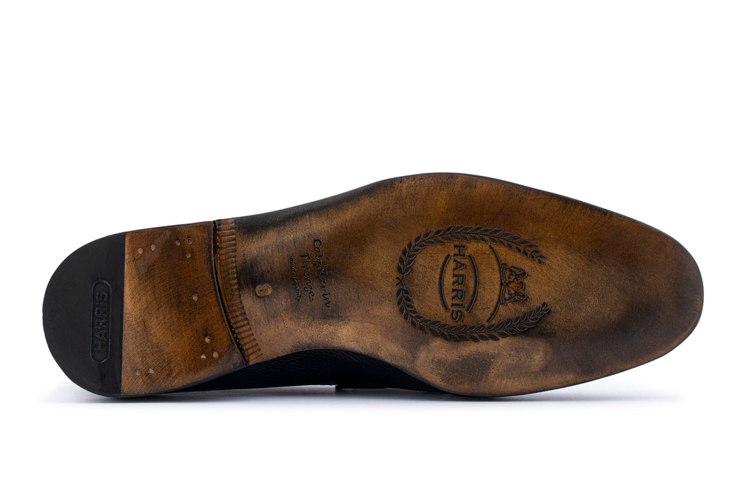 Mocassino in pelle morbida effetto alce