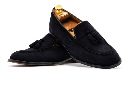 Mocassino con pon pon 0964 – Blu