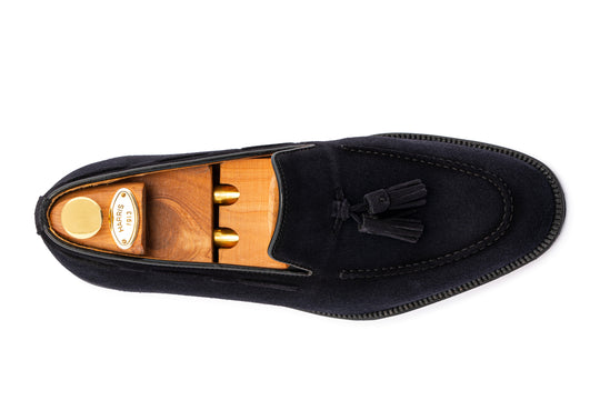Mocassino con pon pon 0964 – Blu