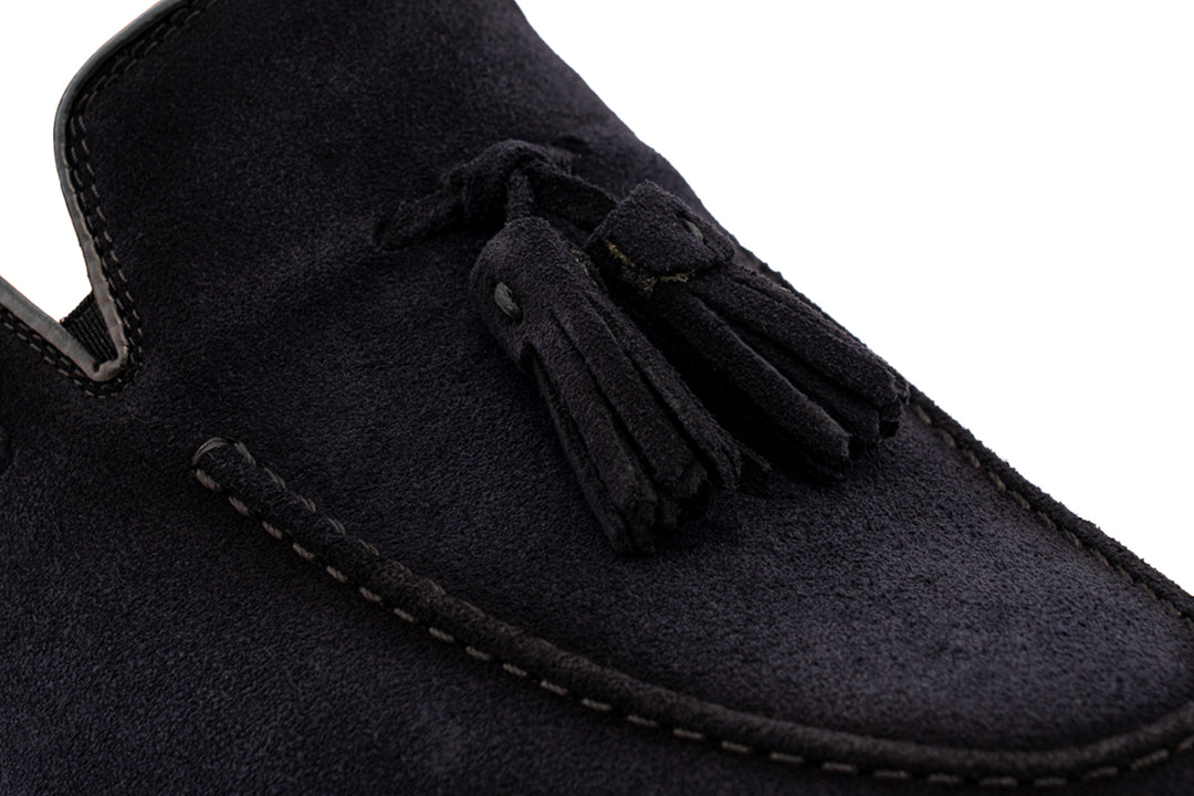 Mocassino con pon pon 0964 – Blu