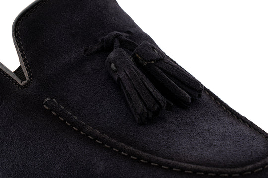 Mocassino con pon pon 0964 – Blu