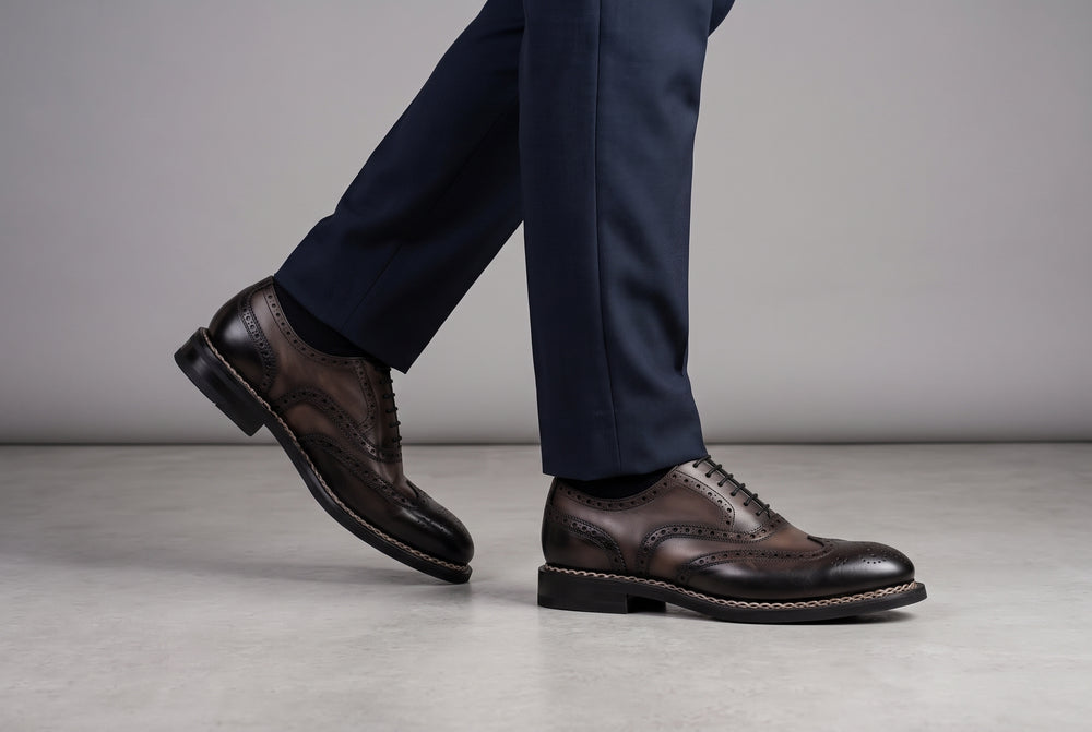 Francesina 9054 – Grigio e Nero