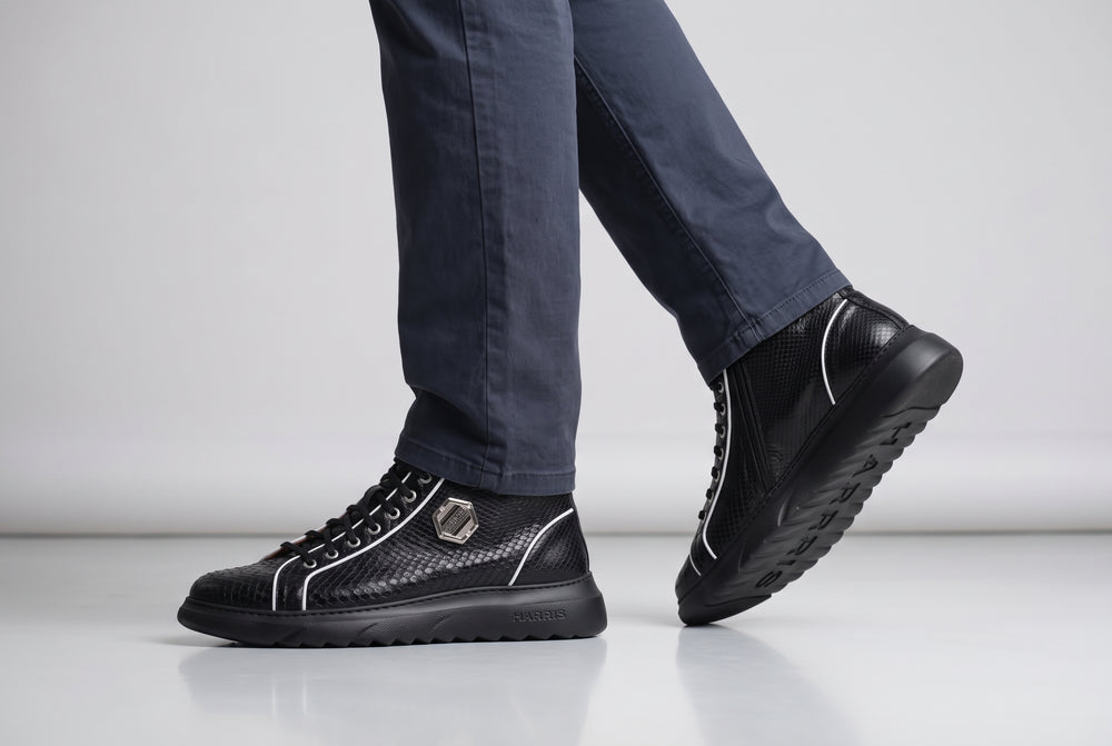 Python-Stiefelette 3019 – Schwarz