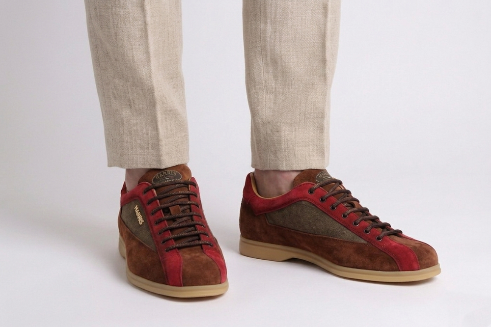 Sneakers destrutturata in suede