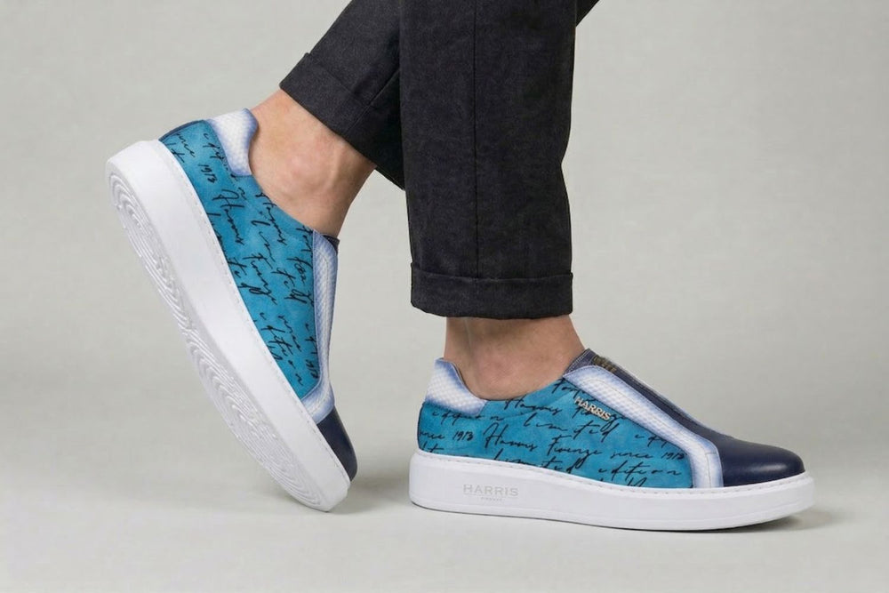 Writer slipon sneakers in leather and suede