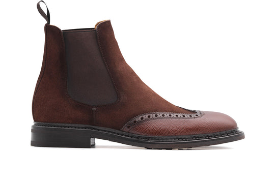 Leather ankle boot