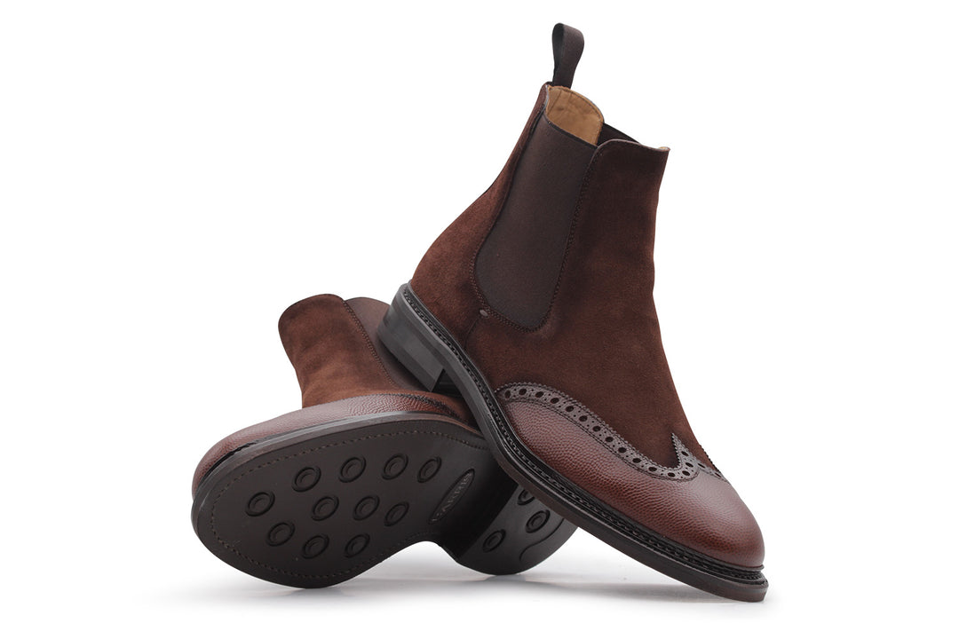 Leather ankle boot