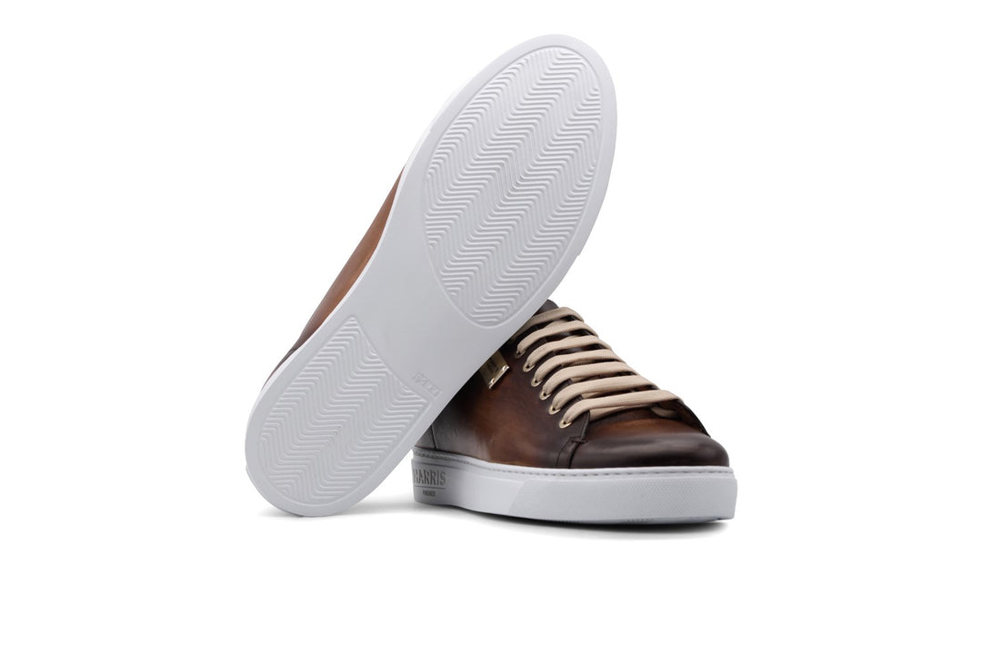 Sneakers liscia dipinta a mano