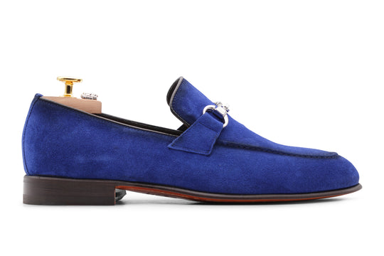 Mocassino in suede con morsetto
