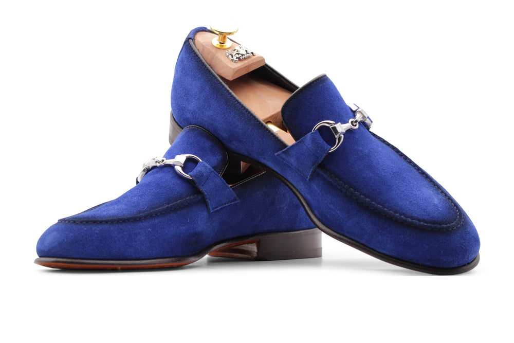 Mocassino in suede con morsetto