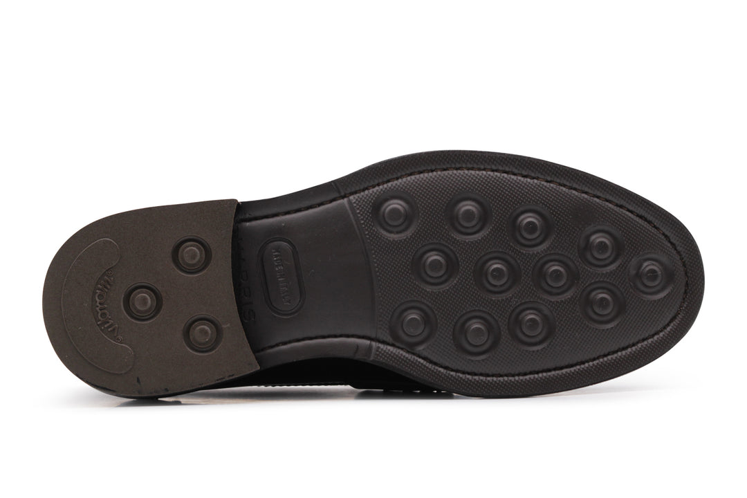 Mocassino in pelle spazzolata