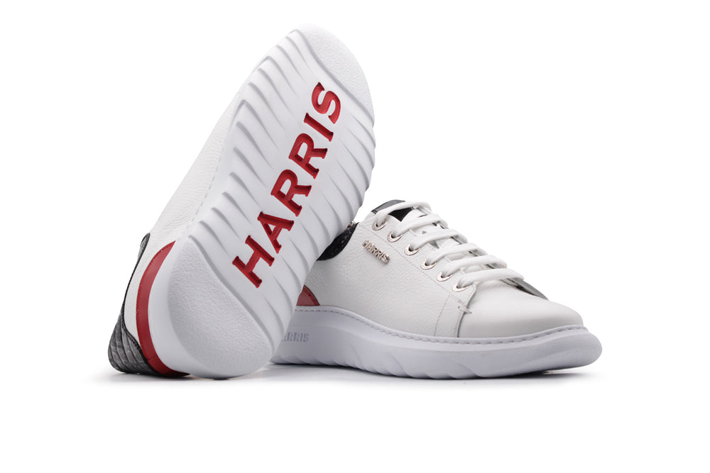 Baskets en cuir imprimé