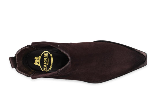 Polacchino texano in suede Testa di Moro sfumato