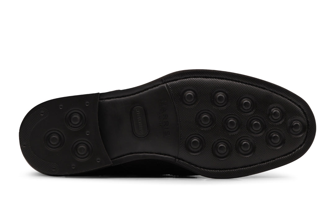 Botín de ante Testa di Moro con detalles brogue