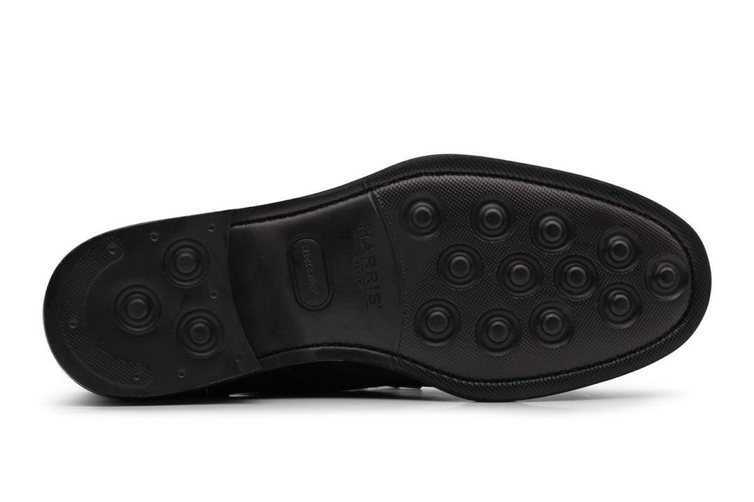 Polacchino liscio in suede Blu