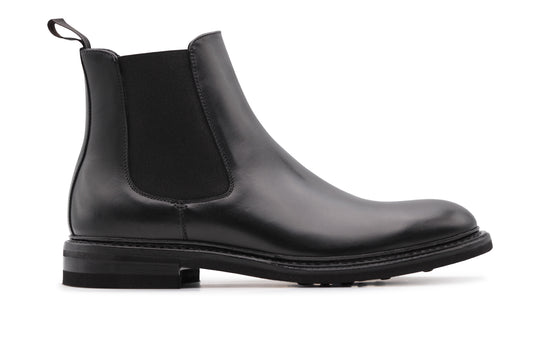 Polacchino liscio con elastico e suola in gomma