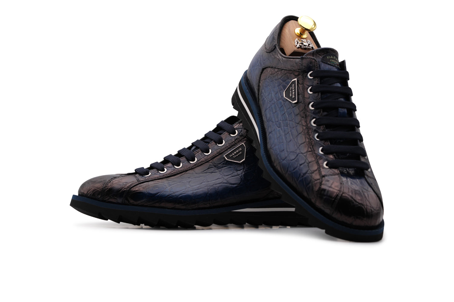 Crocodile leather sneakers – Harris Shoes 1913