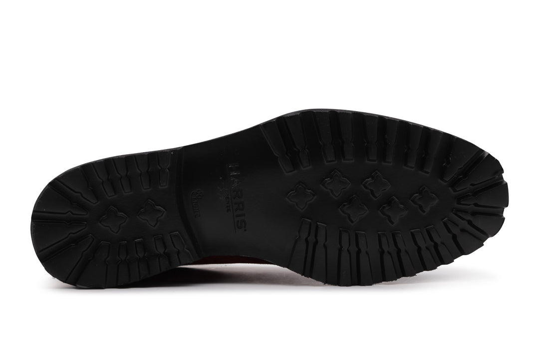 Polacchino in pelle scamosciata effetto coccodrillo