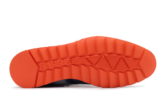 Crocodile effect leather ankle boot