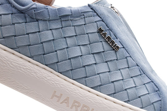 Baskets à enfiler en cuir tressé