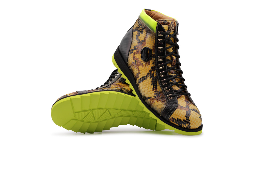 Polacchino in pelle di pitone