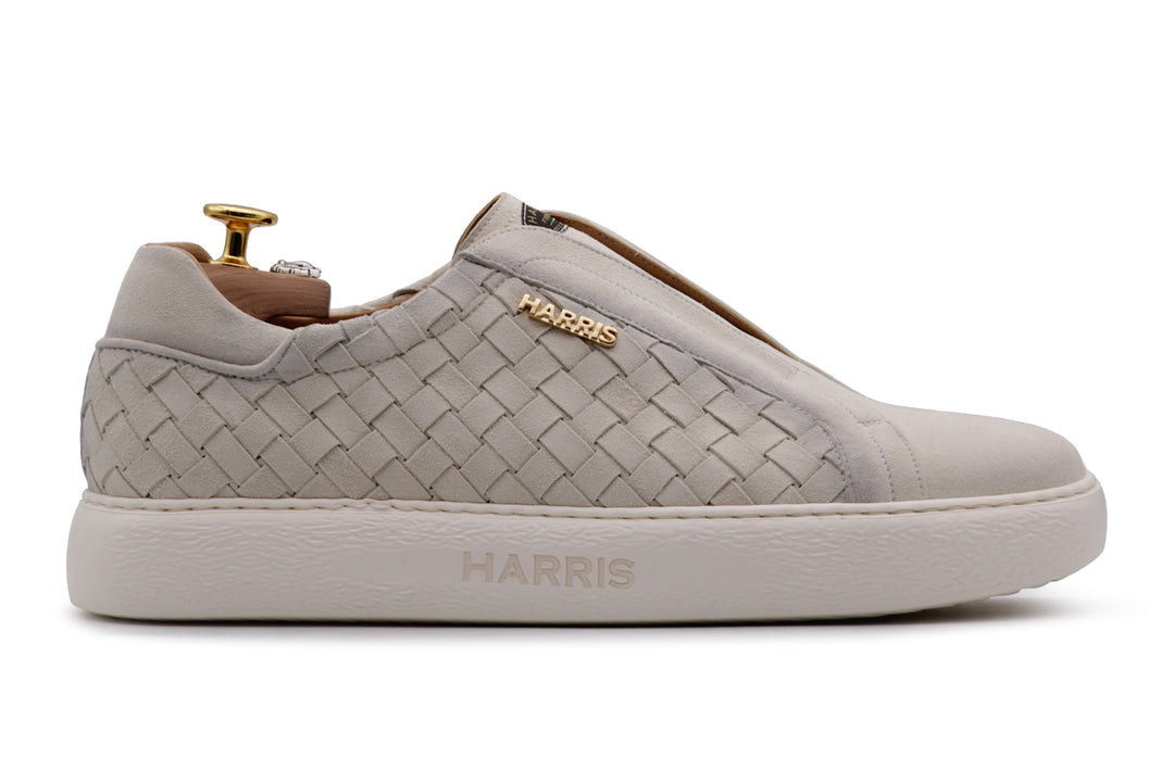 Slip-on-Sneaker aus gewebtem Leder