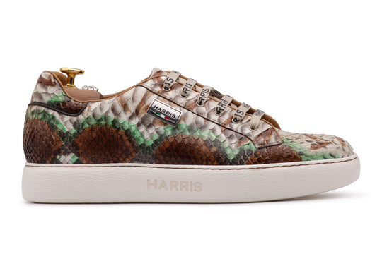 Mehrfarbige Python-Sneaker
