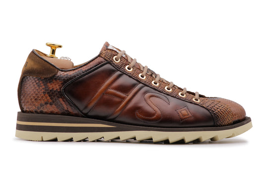 2817 HS Python-Sneaker – Braun