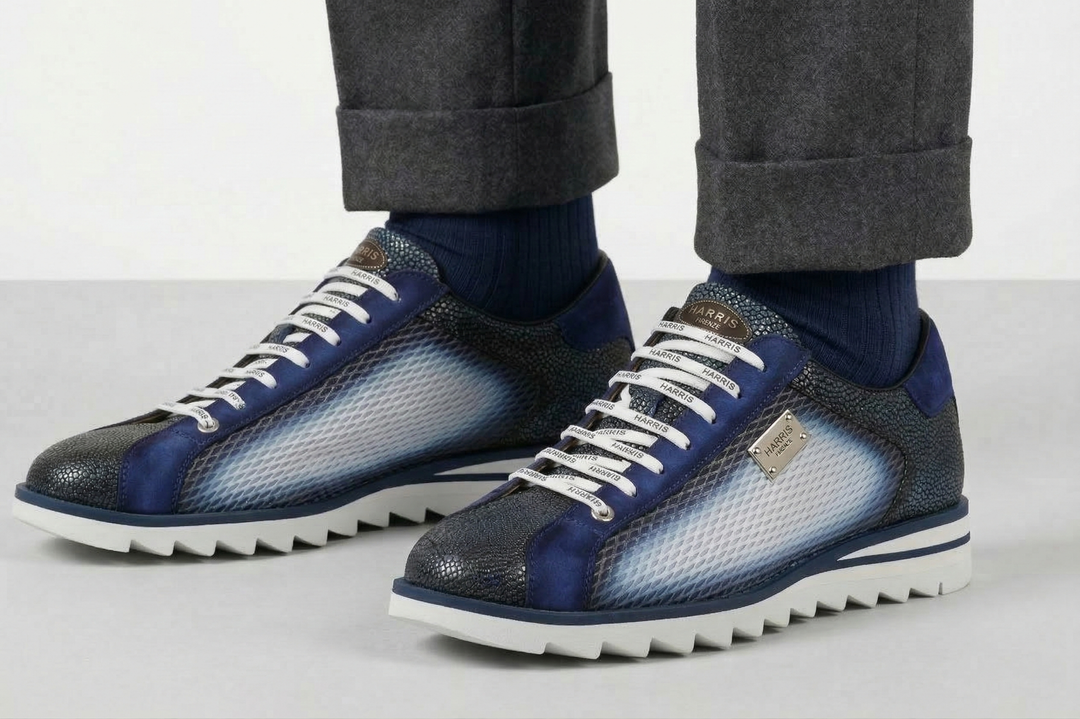 Zapatillas estampadas efecto perforado